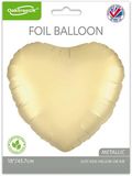 Oaktree 18inch Gold Silk Heart Packaged - Foil Balloons